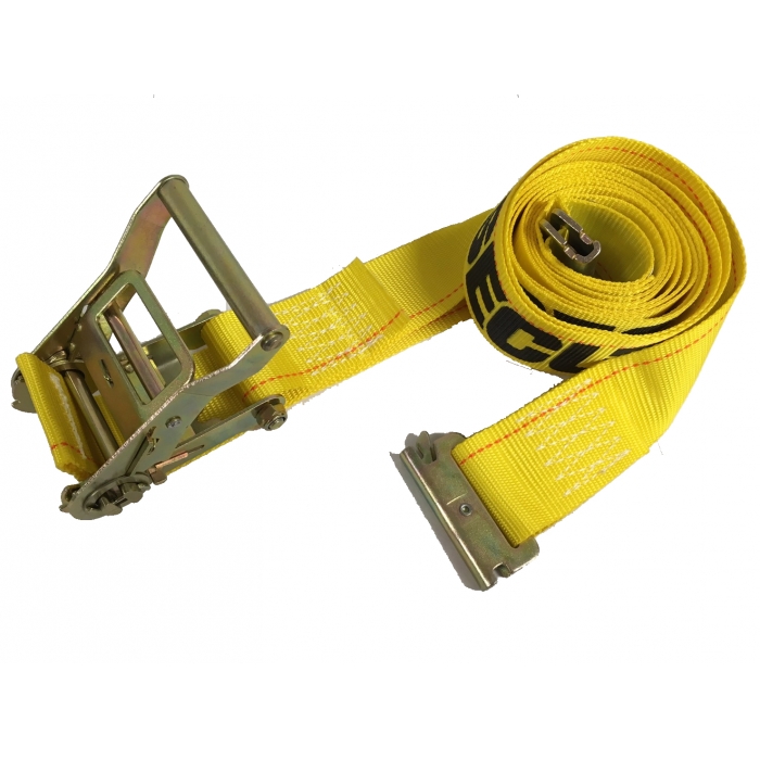 Seculok 2"x12' E-Track Ratchet Straps with Spring Fittings